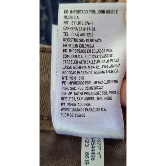 Mens American Eagle Slim Straight Fit Jeans 5G Tan Cotton Blend Classic Denim Si - Picture 9 of 14